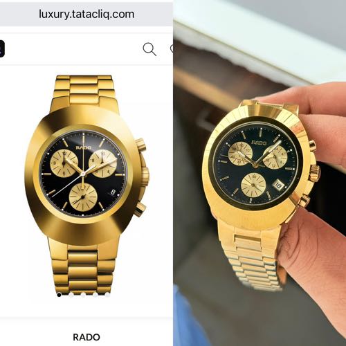 RADO DIASTAR GOLD BLACK 100M CHRONOGRAPH AAA-QUALITY