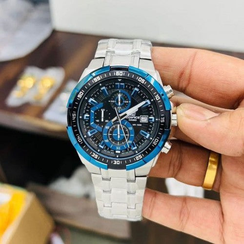 EDIFICE CASIO CHRONOGRAPH WATCH (SILVER BLUE)