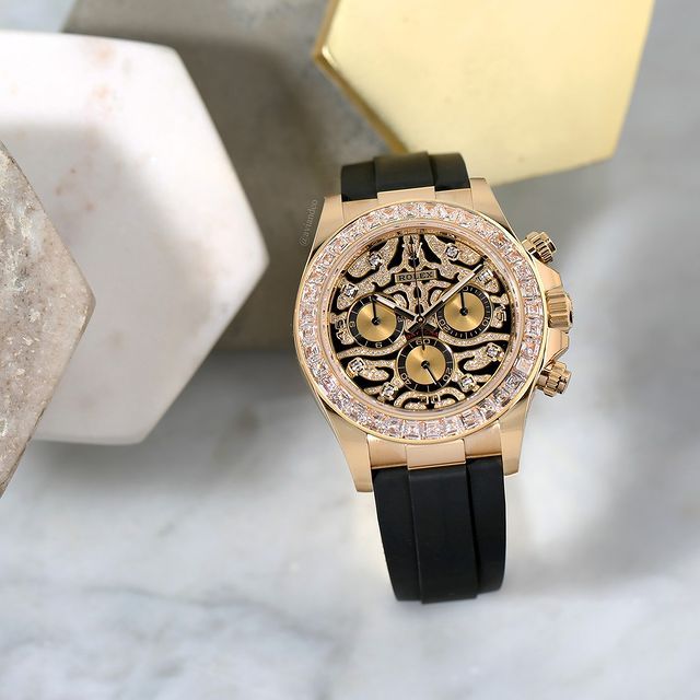 ROLEX EYE OF TIGER CHRONOGRAPH WATCH (GOLD)