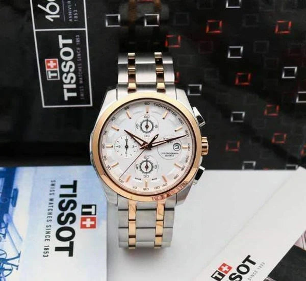TISSOT 1853 CHRONOGRAPH WATCH (DUAL TONE WHITE)