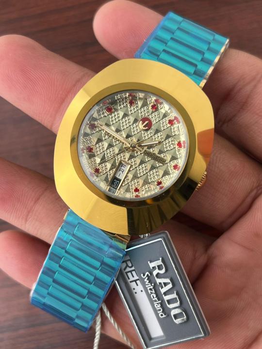 RADO DIASTAR GOLD DAY DATE AUTOMATIC WHITE DIAL